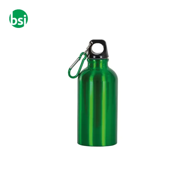 Borraccia in alluminio con moschettone 400ml -  3