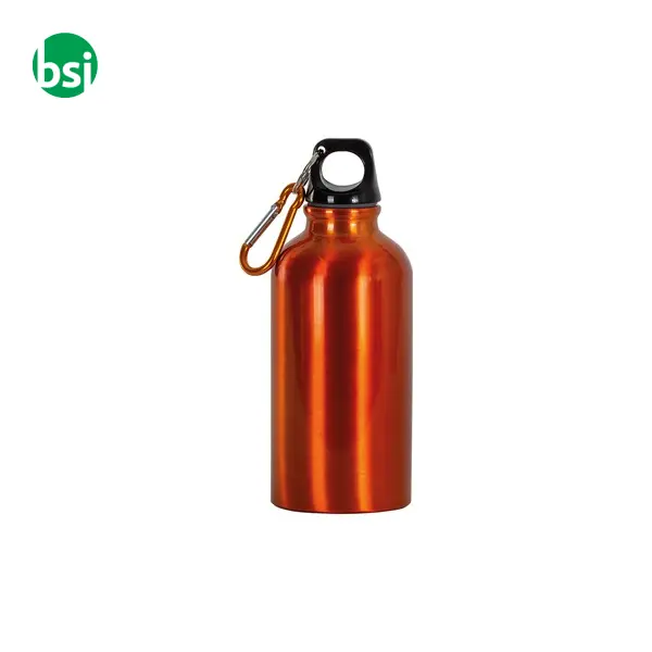 Borraccia in alluminio con moschettone 400ml -  4