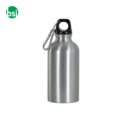 Borraccia in alluminio con moschettone 400ml - Immagine 7