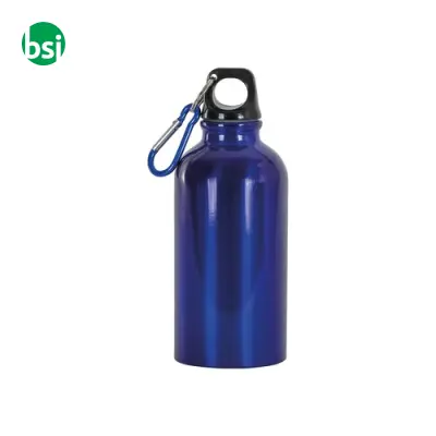 Borraccia in alluminio con moschettone 400ml - Immagine 6
