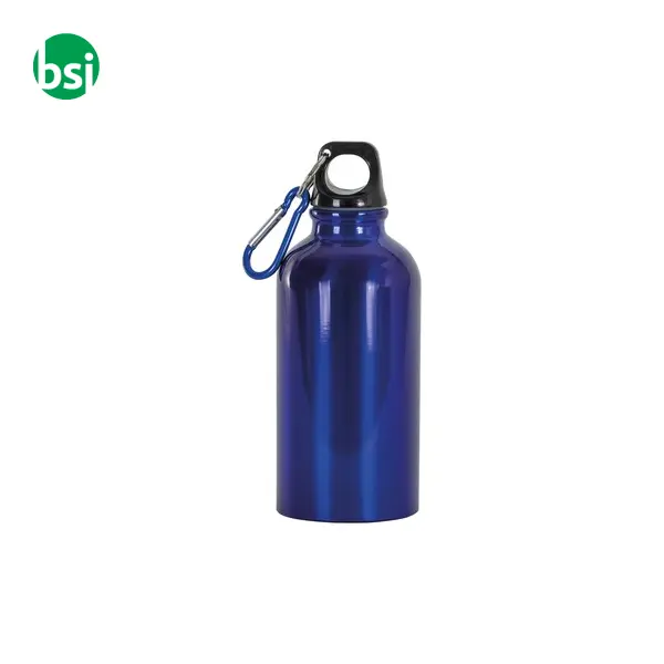 Borraccia in alluminio con moschettone 400ml -  6