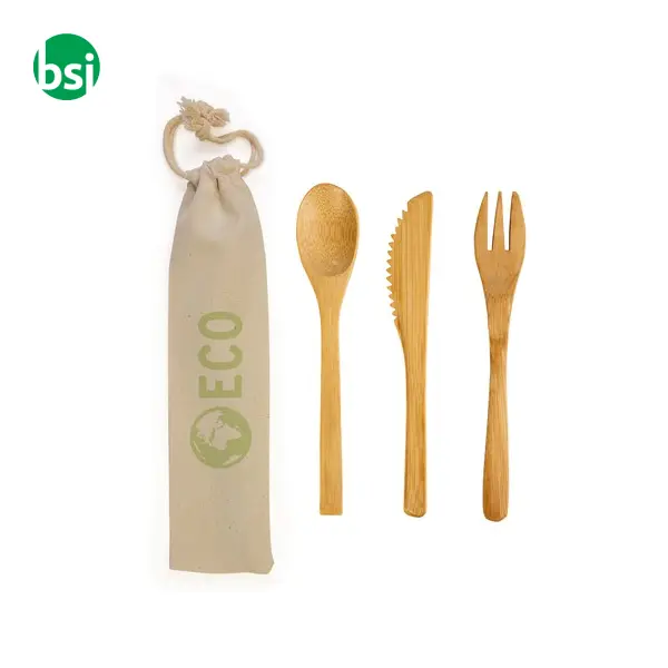 Set posate Bamboo personalizzabili -  4