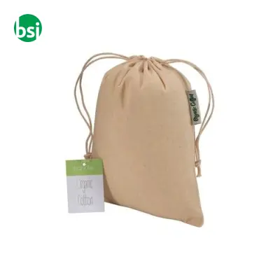 Sacchetto regalo in cotone organico15x20