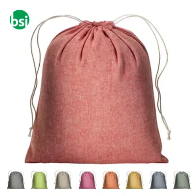Sacchetto regalo in cotone riciclato 15x20