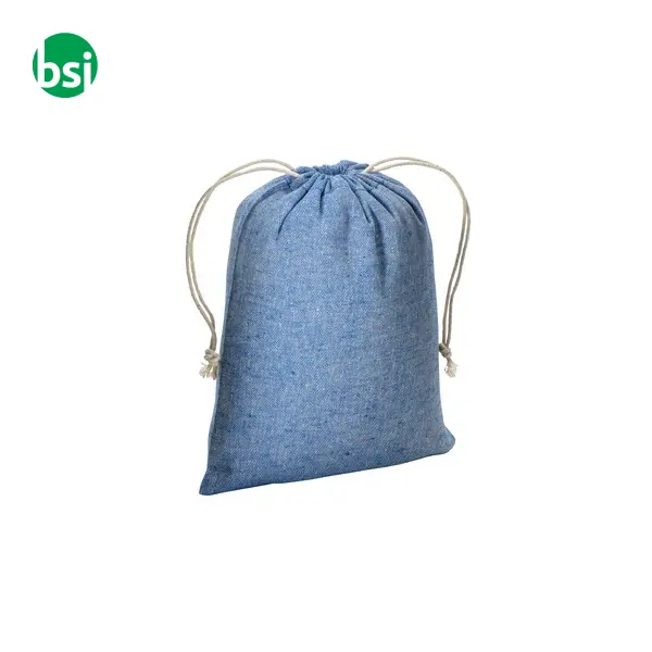 Sacchetto regalo in cotone riciclato 15x20 -  15