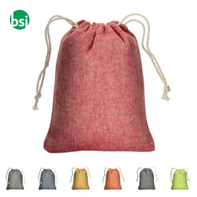 Sacchetto regalo in cotone riciclato 10x14