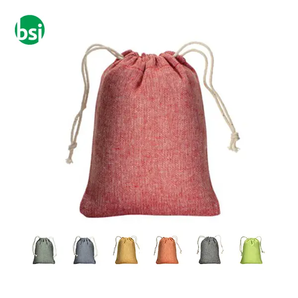 Sacchetto regalo in cotone riciclato 10x14 -  1