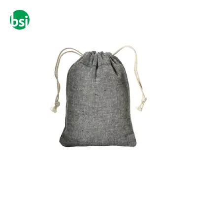 Sacchetto regalo in cotone riciclato 10x14 - Immagine 2