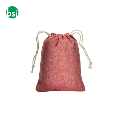 Sacchetto regalo in cotone riciclato 10x14 - Immagine 3