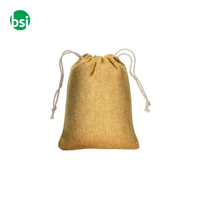 Sacchetto regalo in cotone riciclato 10x14 - Immagine 6