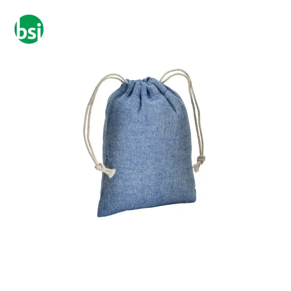 Sacchetto regalo in cotone riciclato 10x14 -  15