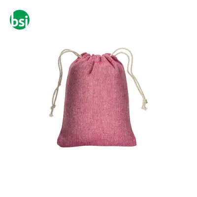 Sacchetto regalo in cotone riciclato 10x14 - Immagine 9