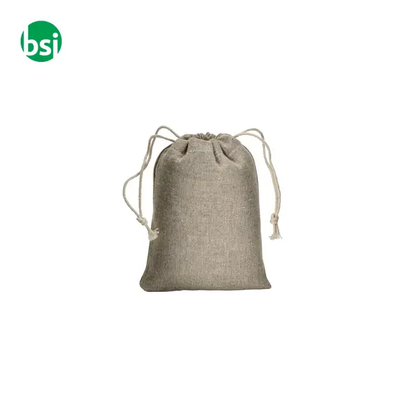 Sacchetto regalo in cotone riciclato 10x14 -  10