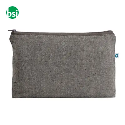 Beauty case in cotone riciclato con zip - Immagine 6