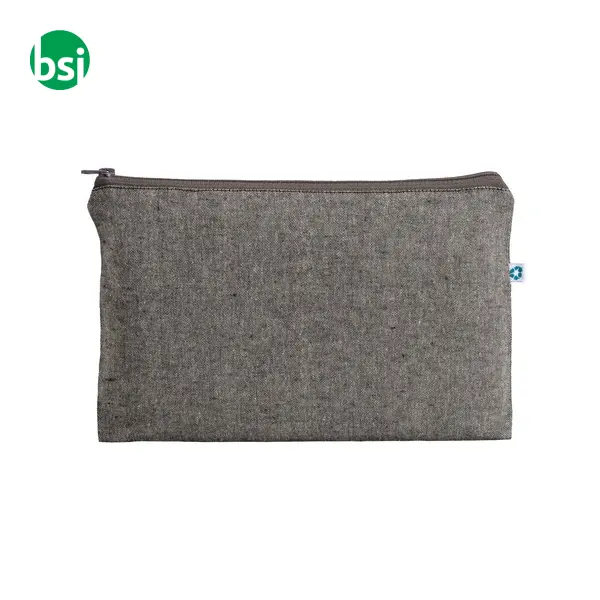 Beauty case in cotone riciclato con zip -  6