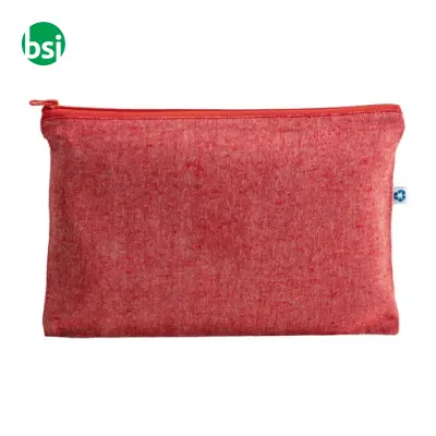 Beauty case in cotone riciclato con zip - Immagine 5