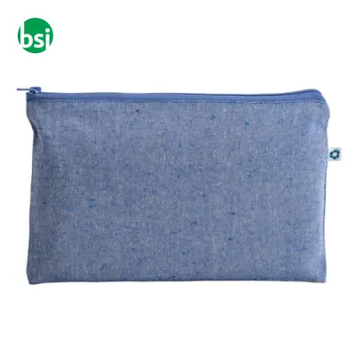 Beauty case in cotone riciclato con zip - Immagine 4