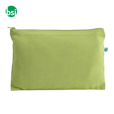 Beauty case in cotone riciclato con zip - Immagine 2
