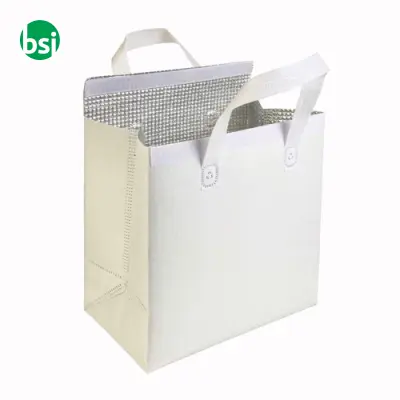 Borsa frigo in TNT laminato chiusura con velcro - Immagine 3