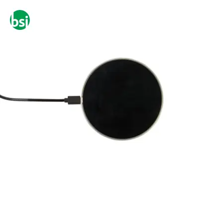 Base di ricarica senza fili con luce led incisione laser - Immagine 2