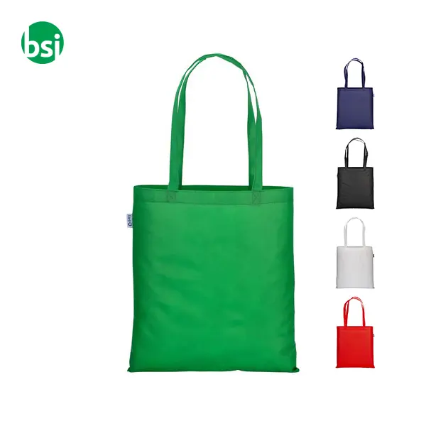 Shopper in rPET personalizzate 80gr 38x42 EUFRASIA -  1