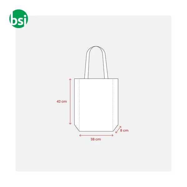Shopper rPET con soffietto 38x42x8 EVELINA -  11