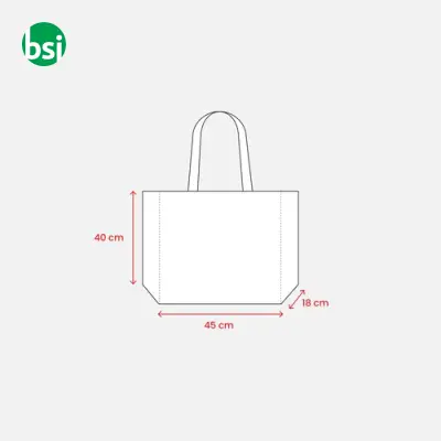Shopper con soffietto rPET 45x40x18 FABIANA - Immagine 15