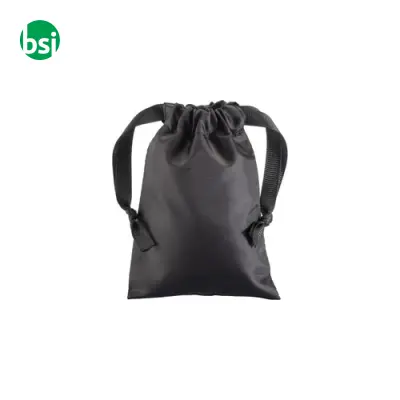 Sacchetto regalo rPET 210T chiusura a strozzo 10x14 - Immagine 2