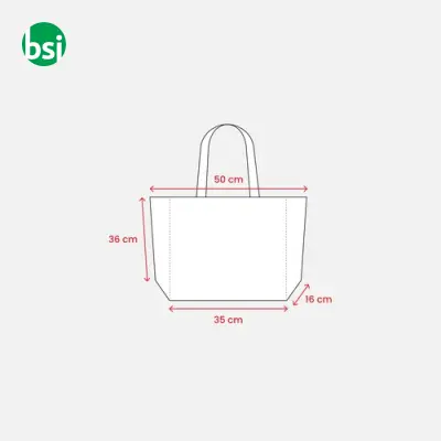 Shopper cotone riciclato 50x36x16 FERNANDA - Immagine 13