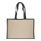 Shopper cotone dettagli juta 50x35x22 FLAVIA - Anteprima 2