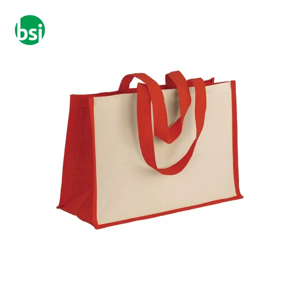 Shopper cotone dettagli juta 50x35x22 FLAVIA -  21