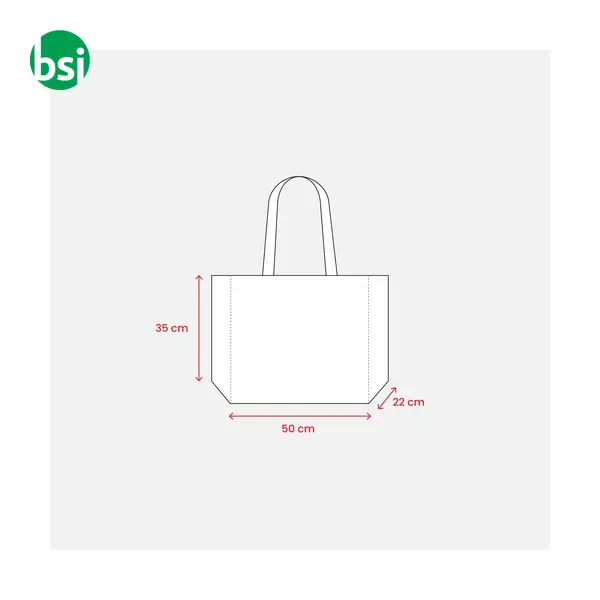 Shopper cotone dettagli juta 50x35x22 FLAVIA -  8