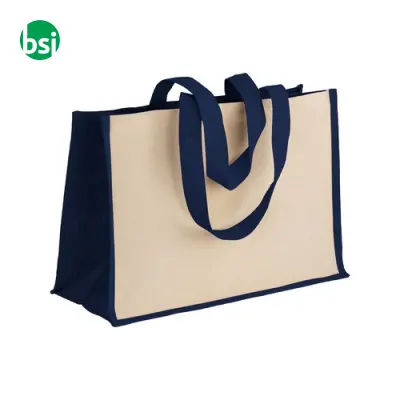 Shopper cotone dettagli juta 50x35x22 FLAVIA - Immagine 20