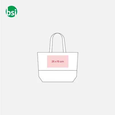 Shopper cotone e juta personalizzate 50x38x13 FLAVIANA - Immagine 4