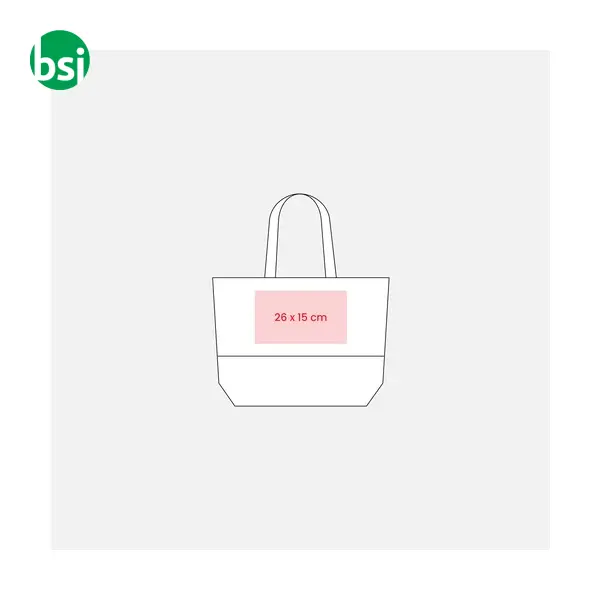 Shopper cotone e juta personalizzate 50x38x13 FLAVIANA -  4