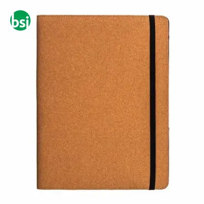 Cartella congresso e organizer in sughero A4 20 fogli