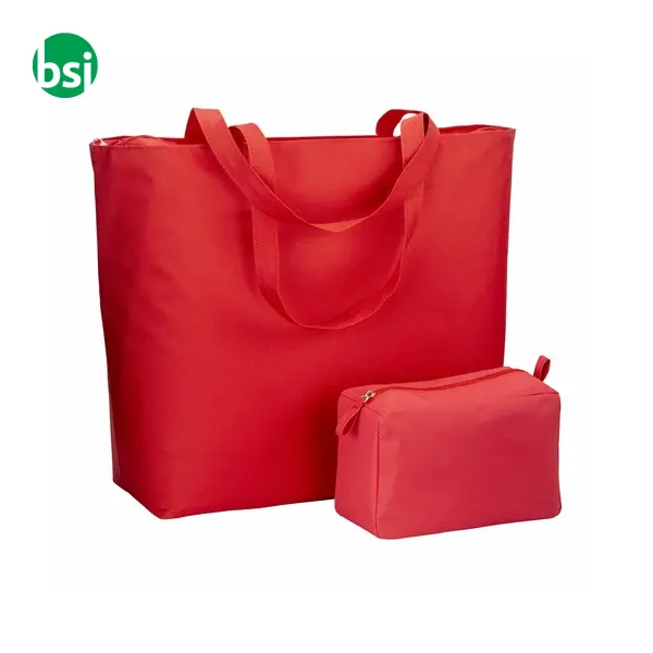 Borsa mare in poliestere manici lunghi chiusura zip -  8