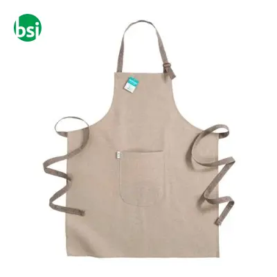 Grembiule lungo in cotone riciclato 190gr - Immagine 2