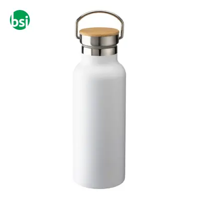 Thermos in acciaio e tappo in bamboo 500 ml - Immagine 14