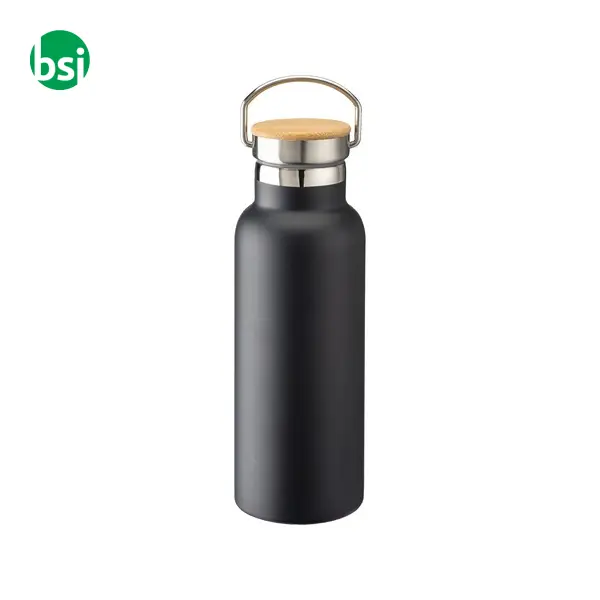 Thermos in acciaio e tappo in bamboo 500 ml -  13