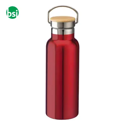 Thermos in acciaio e tappo in bamboo 500 ml - Immagine 12
