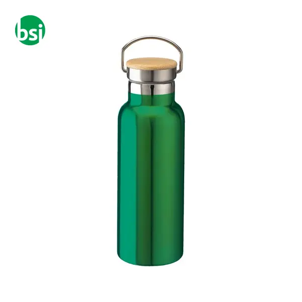 Thermos in acciaio e tappo in bamboo 500 ml -  11
