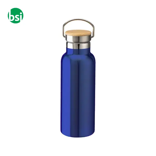 Thermos in acciaio e tappo in bamboo 500 ml -  9