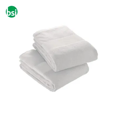 Asciugamano 100% cotone 400gr bianco 40x60 cm - Immagine 2
