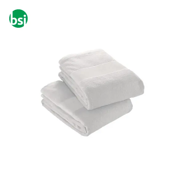 Asciugamano 100% cotone 400gr bianco 40x60 cm -  2