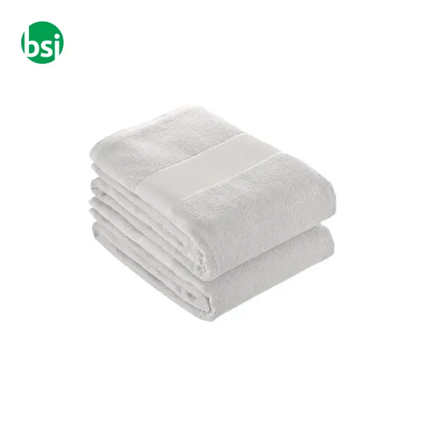 Asciugamano 100% cotone 400gr bianco 50x100 -  2