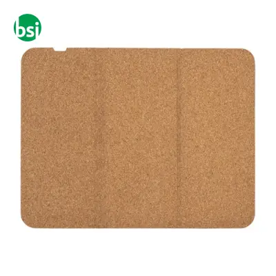 Mousepad e supporto wireless per cellulare in sughero - Immagine 3