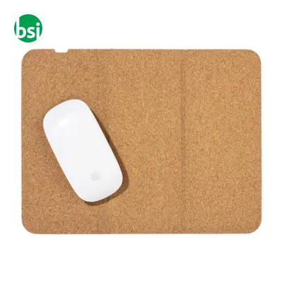 Mousepad e supporto wireless per cellulare in sughero - Immagine 4