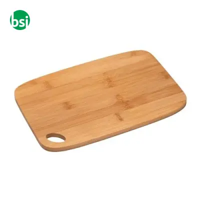 Tagliere da cucina in bamboo con angoli arrotondatie