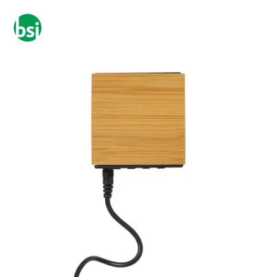 Orologio sveglia display temperatura in bamboo - Immagine 4